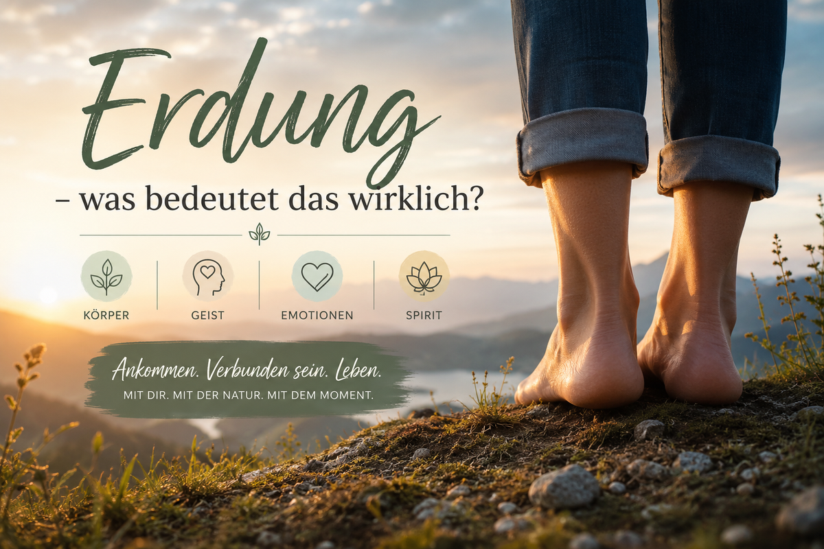Frau hält einen Stein in der Hand im warmen Licht – Blogbeitrag über Erdung, Anker und Selbstliebe von Fanni Kaiser