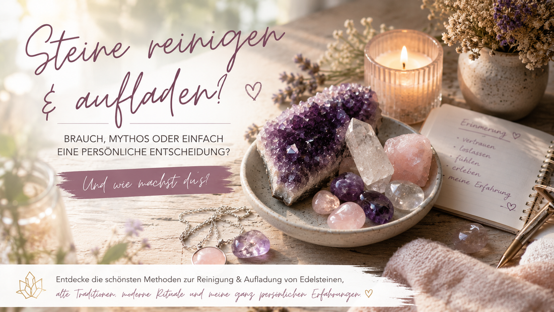 Edelsteine reinigen und aufladen – Tradition, Brauch oder moderner Mythos?