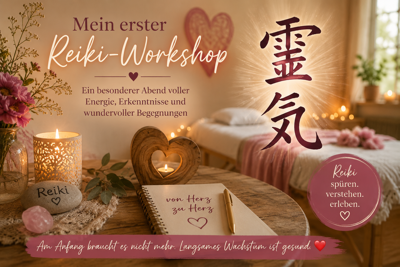 Mein erster Reiki-Workshop – oder: Warum langsames Wachstum manchmal das Schönste ist