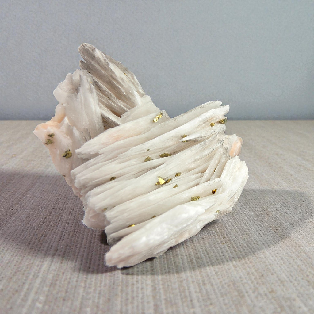 Baryt mit Chalkopyrit 0,08 kg +/- 4x5x5 cm