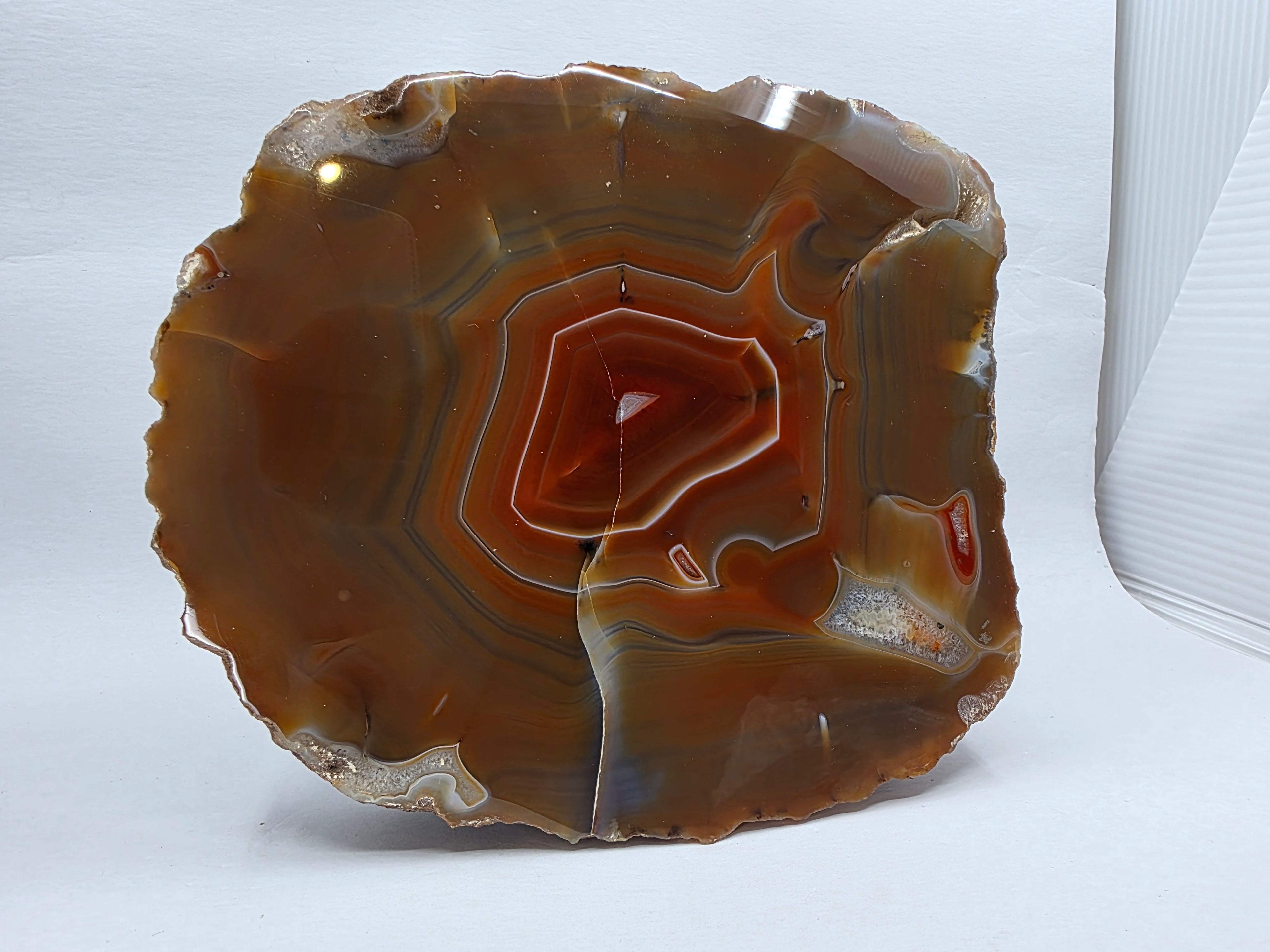 Achat (Achatscheibe) 1,304 kg +/- 17x15x2 cm