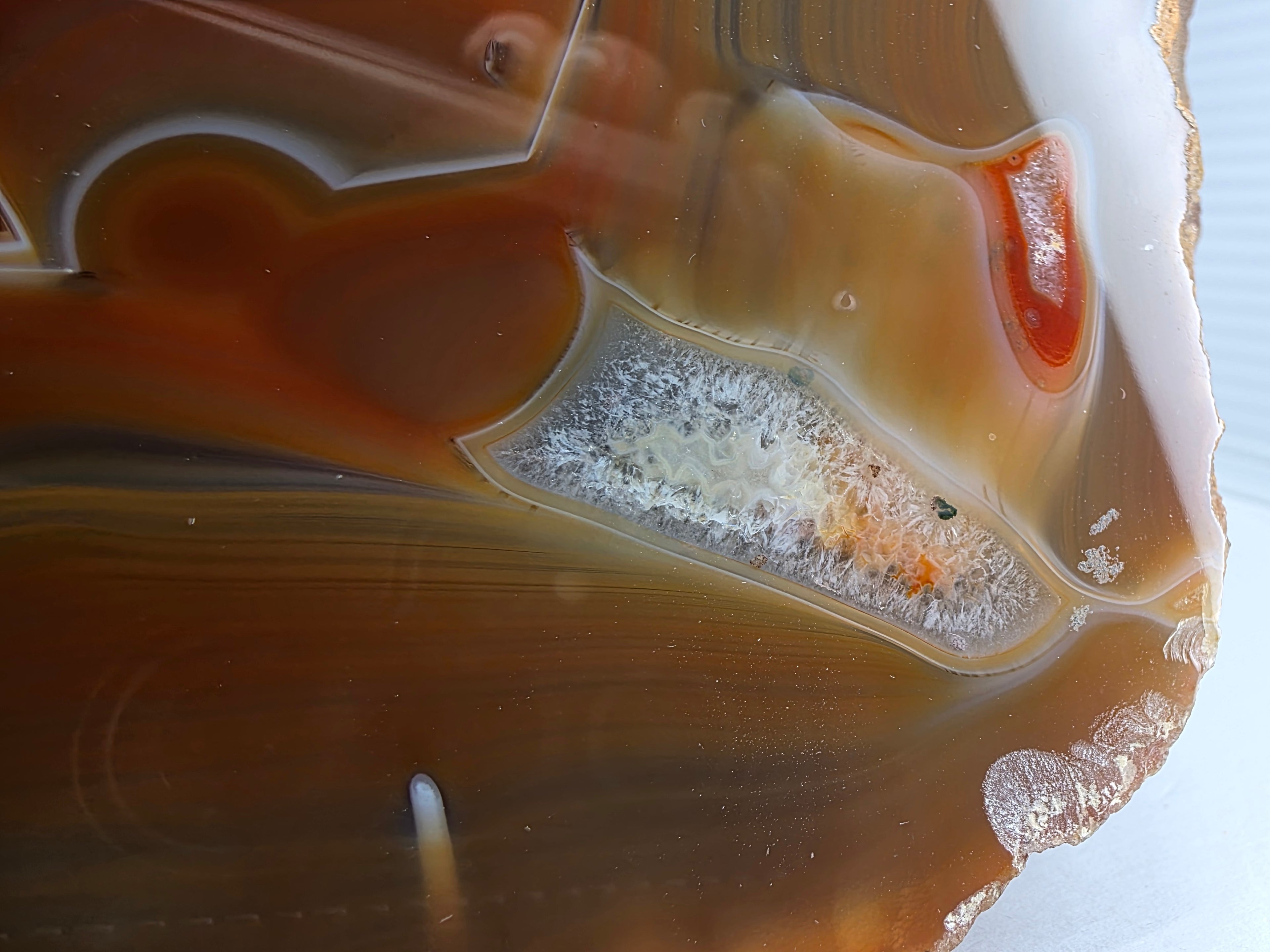 Achat (Achatscheibe) 1,304 kg +/- 17x15x2 cm