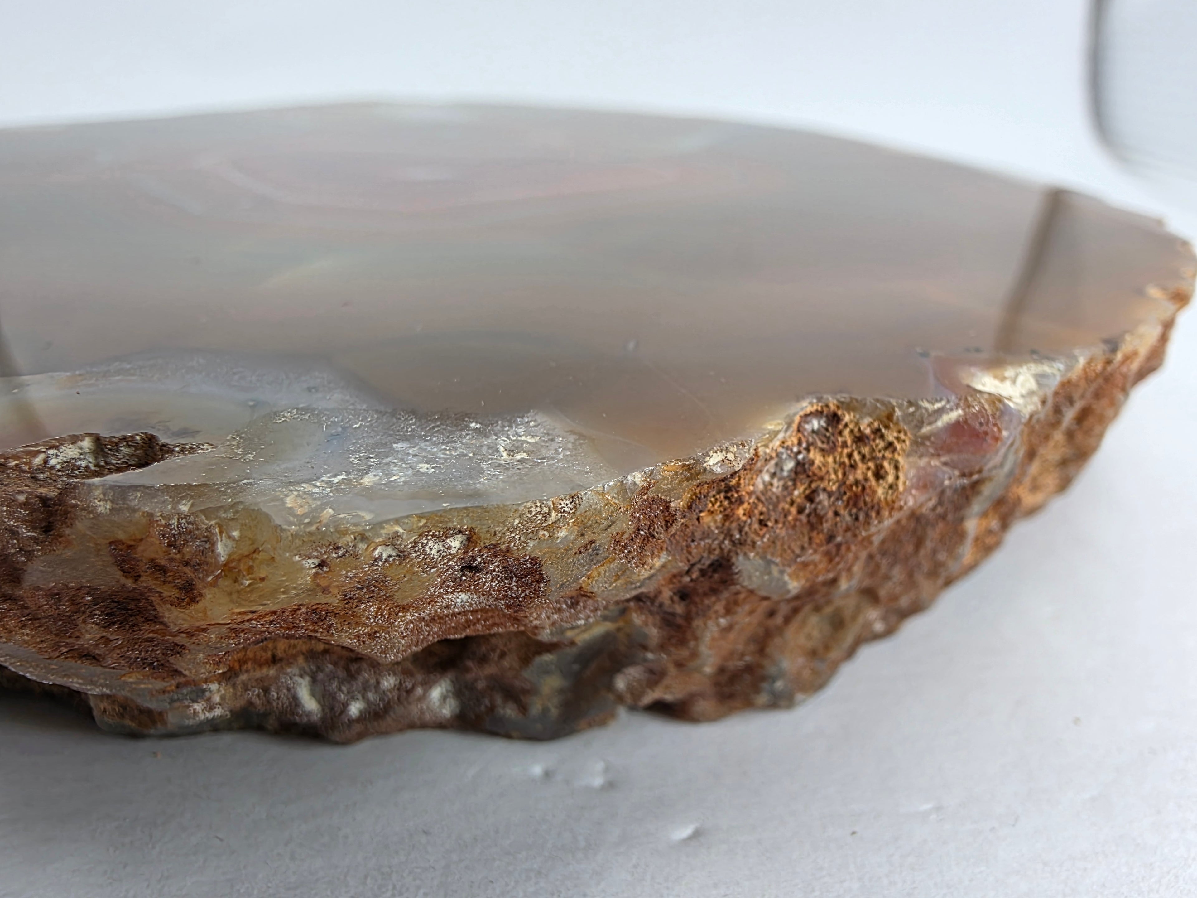 Achat (Achatscheibe) 1,304 kg +/- 17x15x2 cm