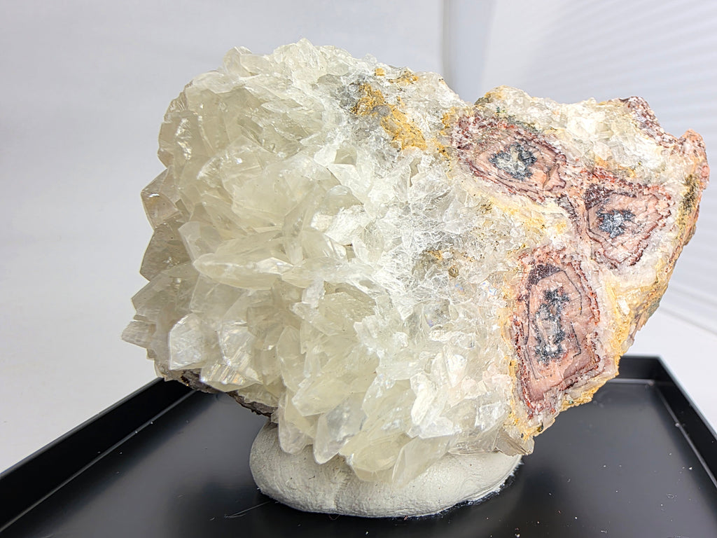 Hyalith auf Feldspat 0,1 kg +/- 7x4x3 cm