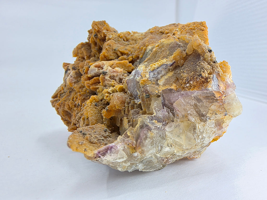 Fluorit mit Quarz 0,429 kg +/- 10x8x5 cm
