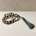 Tulsi und Lavastein Mala 6 mm