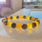 Tigerauge & Gelber Aventurin – handgefertigtes Reiki-Kugelarmband – limitierte Einzelstücke 8 mm