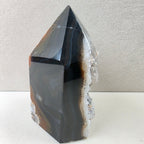 Calcedon schwarz +/- 0,160 kg 7x4,5x3,5 cm