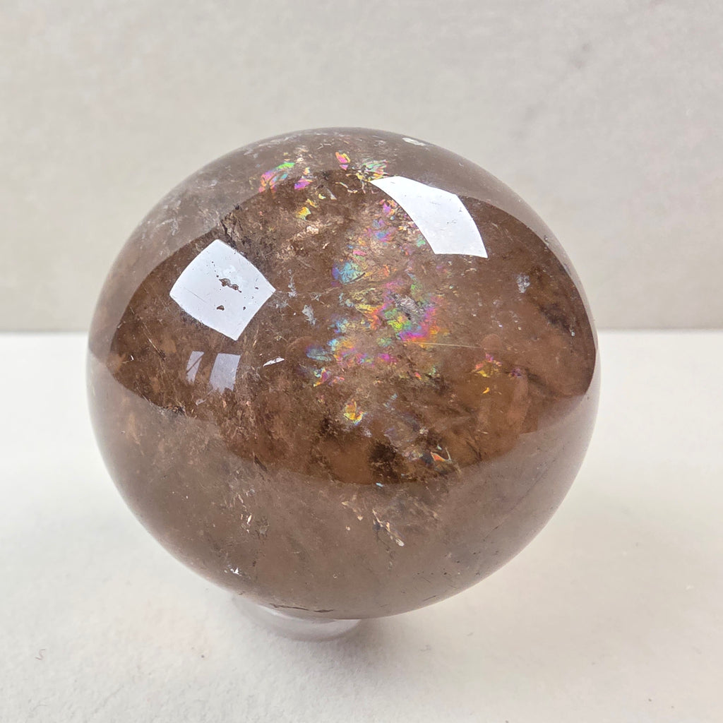 Rauchquarz Kugel +/- 0,189 kg Ø 5 cm