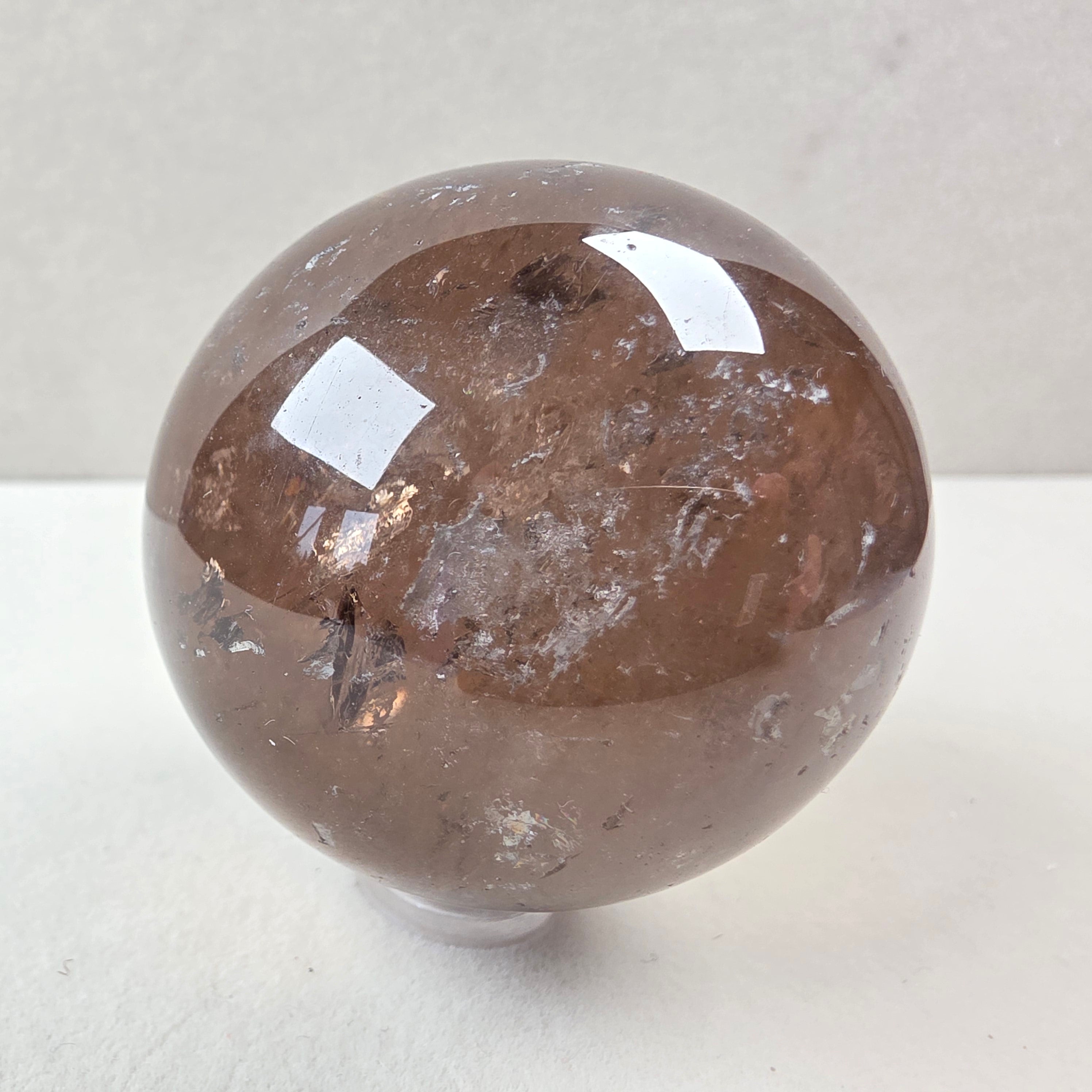 Rauchquarz Kugel +/- 0,189 kg Ø 5 cm