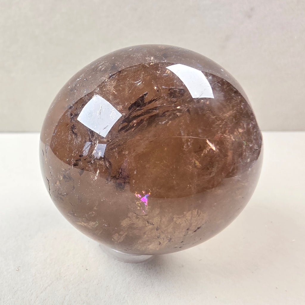 Rauchquarz Kugel +/- 0,189 kg Ø 5 cm