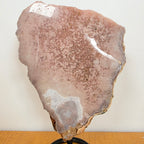 Amethyst rosa +/- 1,214 kg 20x15x4 cm