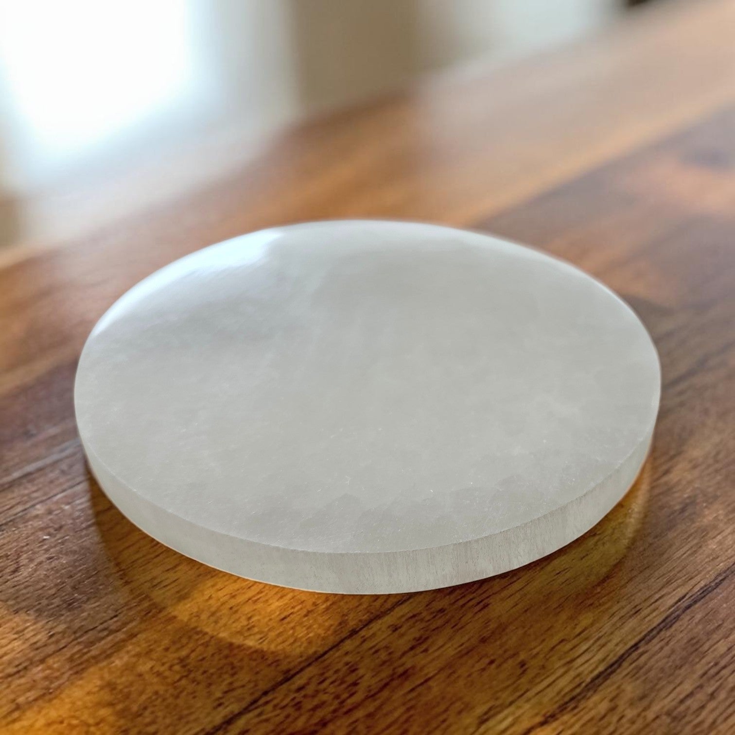 Selenit Ladeplatte rund Ø 12 cm