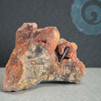 Rauchquarz mit eingeschlossenem Stift 0,119 kg +/- 7x4,5x4,5 cm