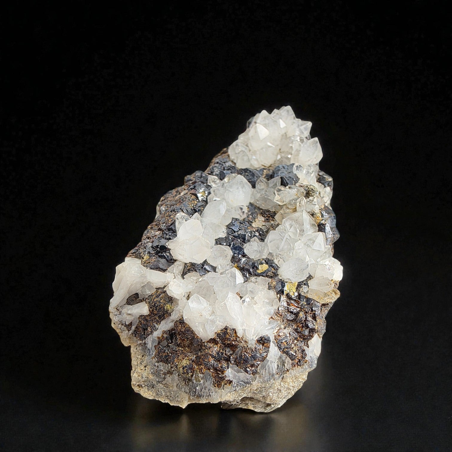 Bergkristall mit Sphalerit 0,15 kg +/- 9x4x2,5 cm