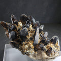 Hyalith mit Rauchquarz 0,22 kg +/- 10x5x5 cm
