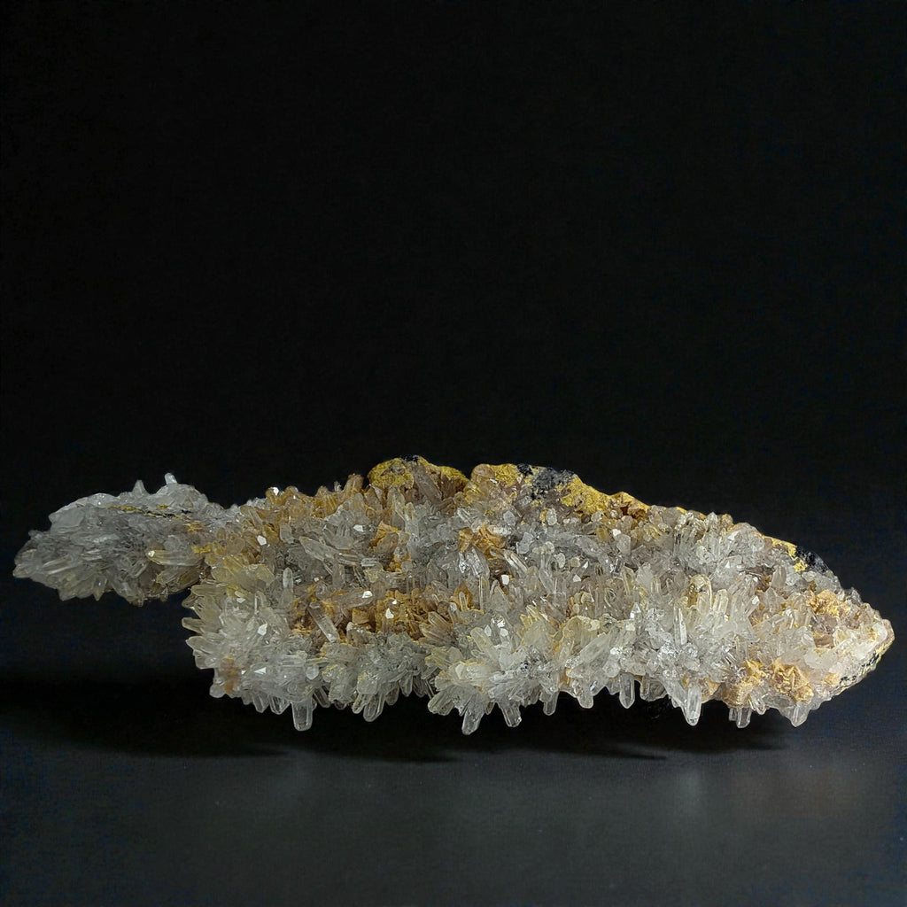 Quarz auf Ankerit 0,172 kg +/- 15x5x2 cm
