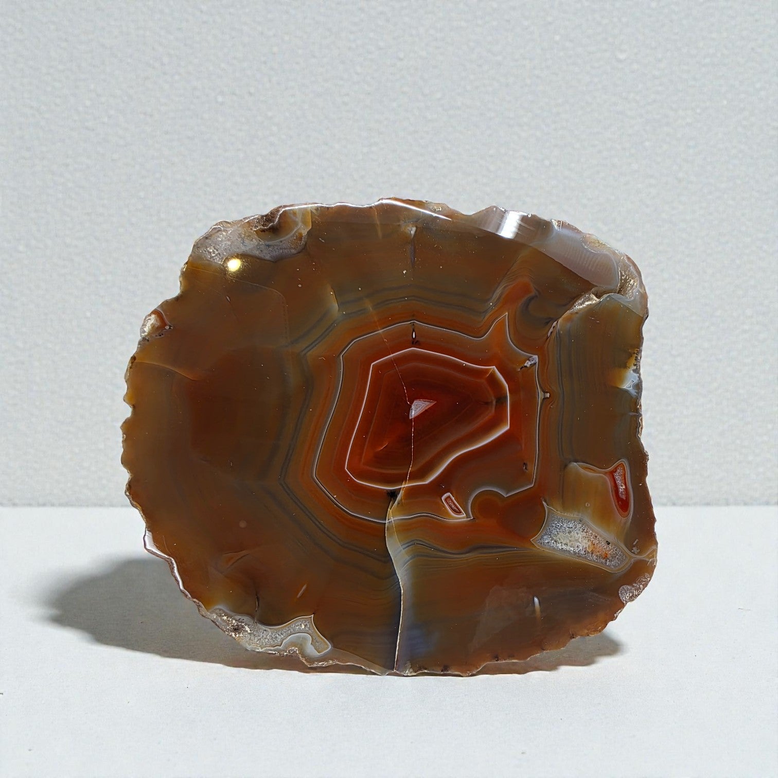 Achat (Achatscheibe) 1,304 kg +/- 17x15x2 cm