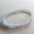 Angelit (Anhydrit) Kugelarmband 4 mm
