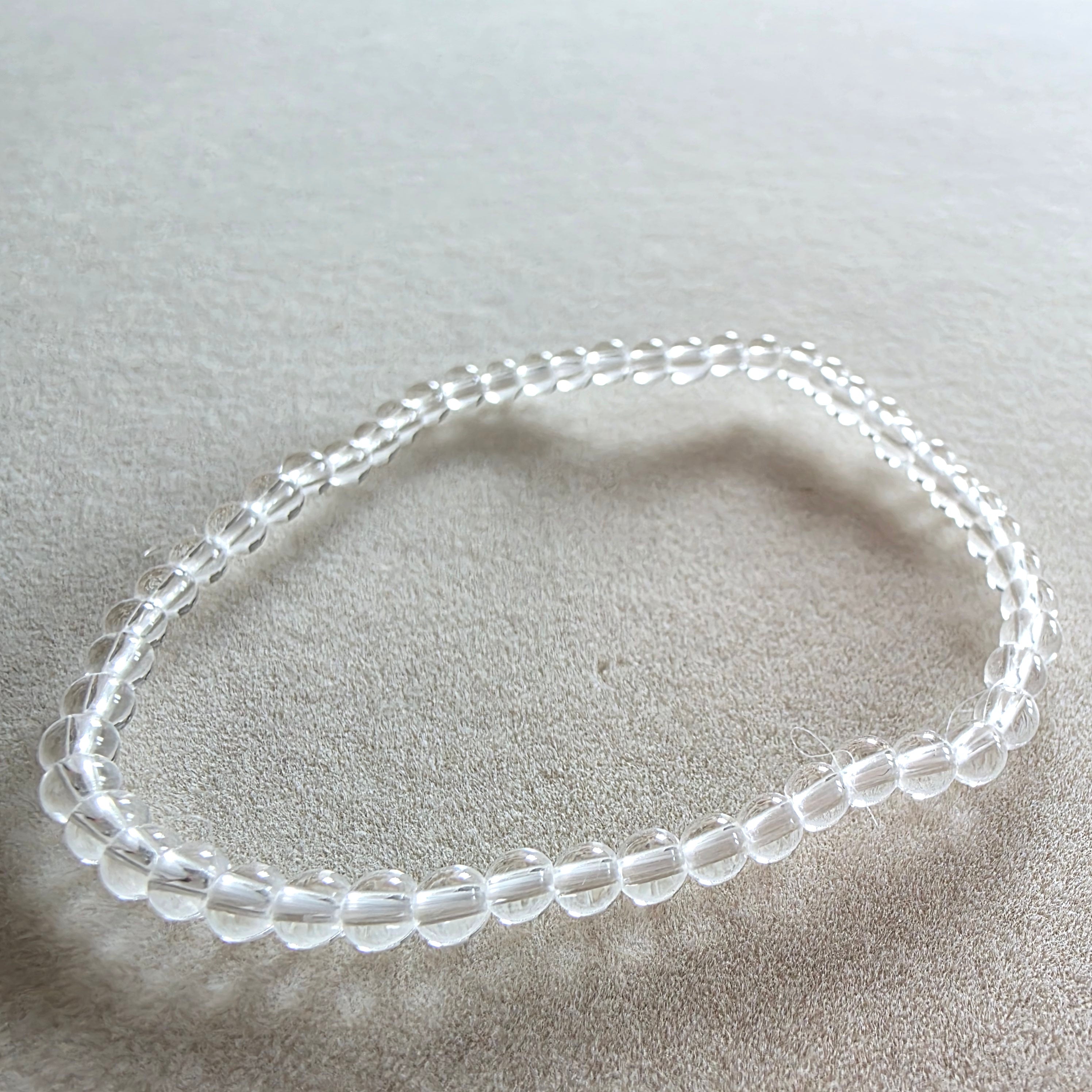 Bergkristall Kugelarmband in verschiedenen Variationen