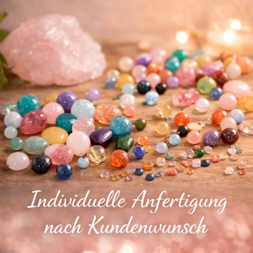 Individuell gefertigtes Mineralienarmband