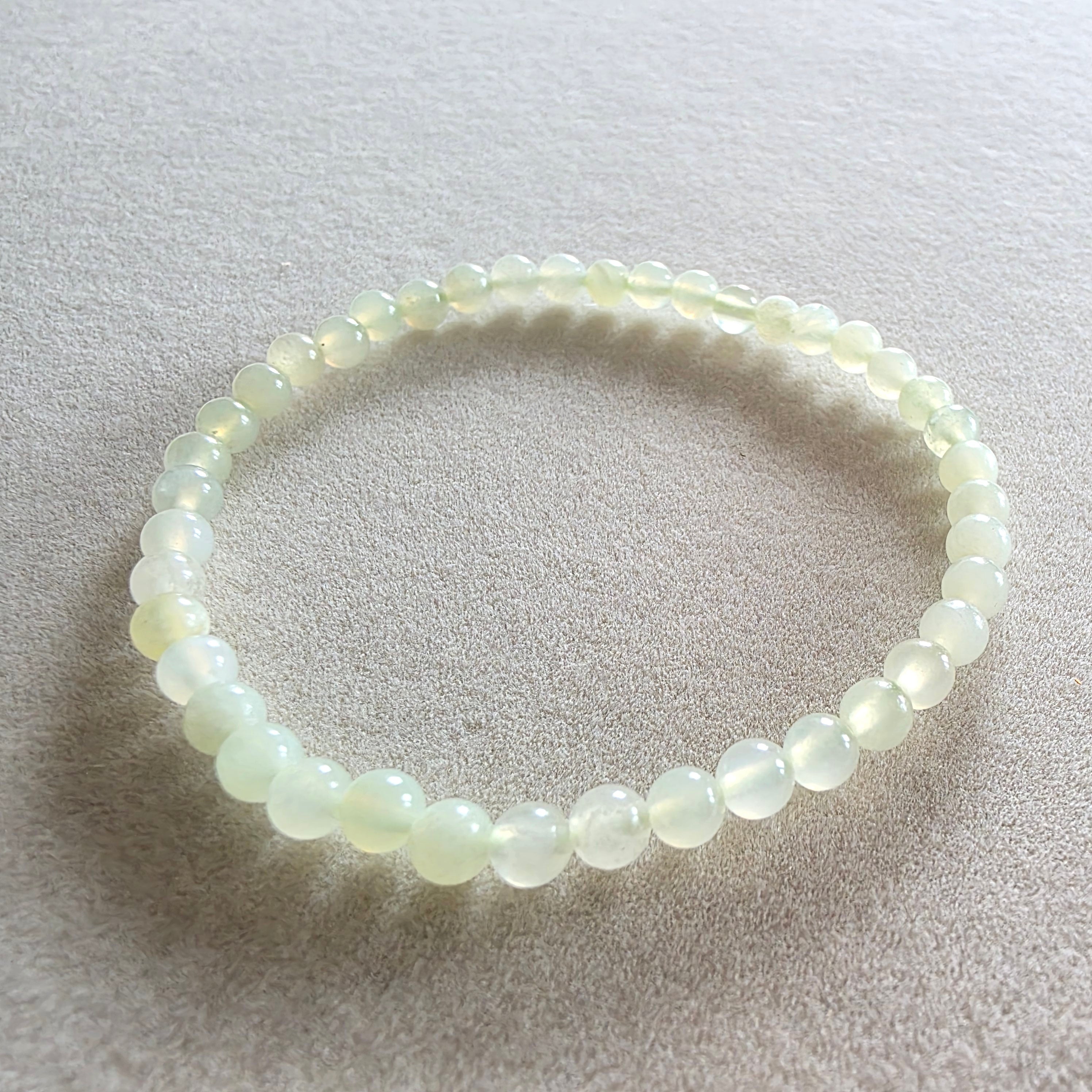 China-Jade Kugelarmband 4 mm