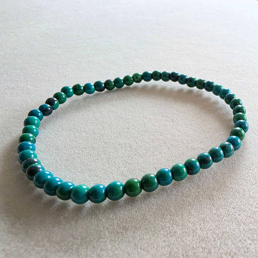 Chrysokoll Kugelarmband in verschiedenen Größen