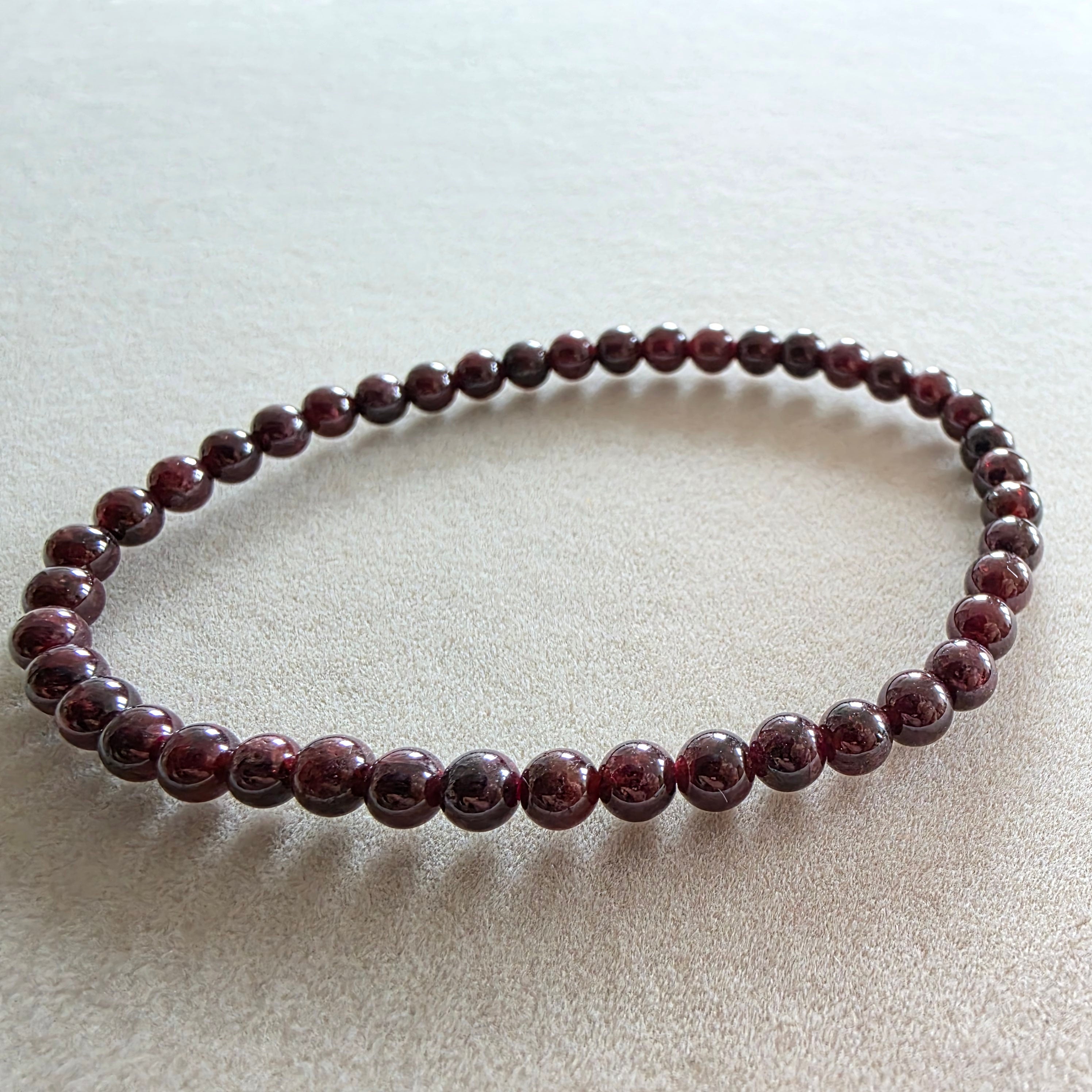 Granat Kugelarmband 4 mm