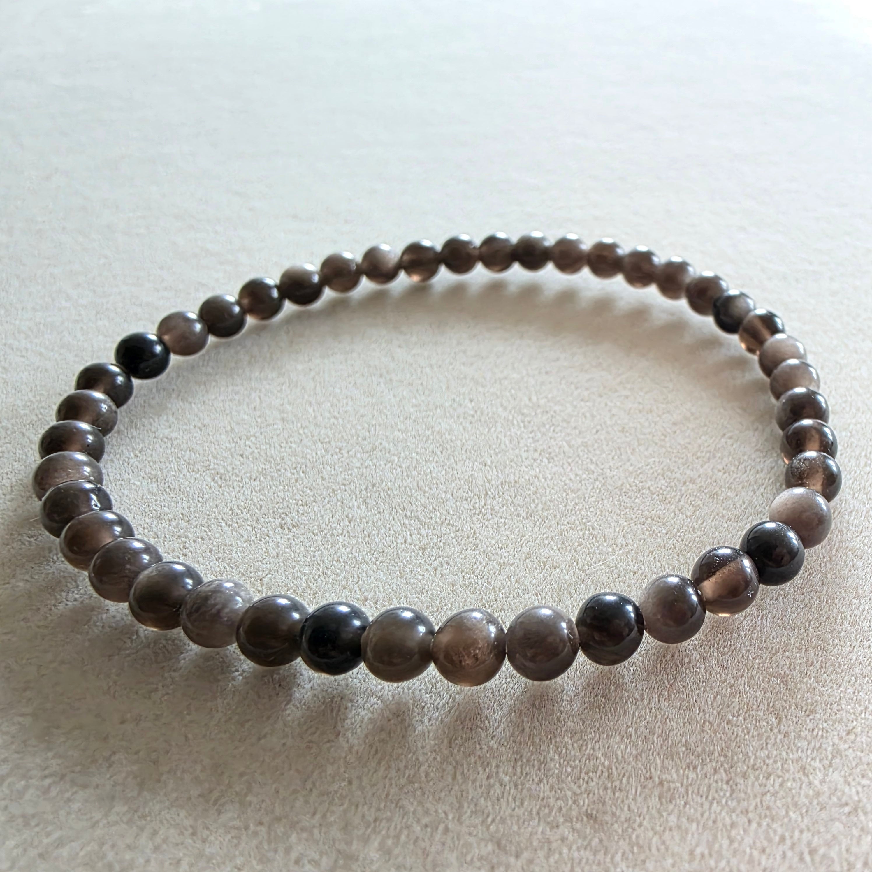 Heliotrop Kugelarmband 4 mm