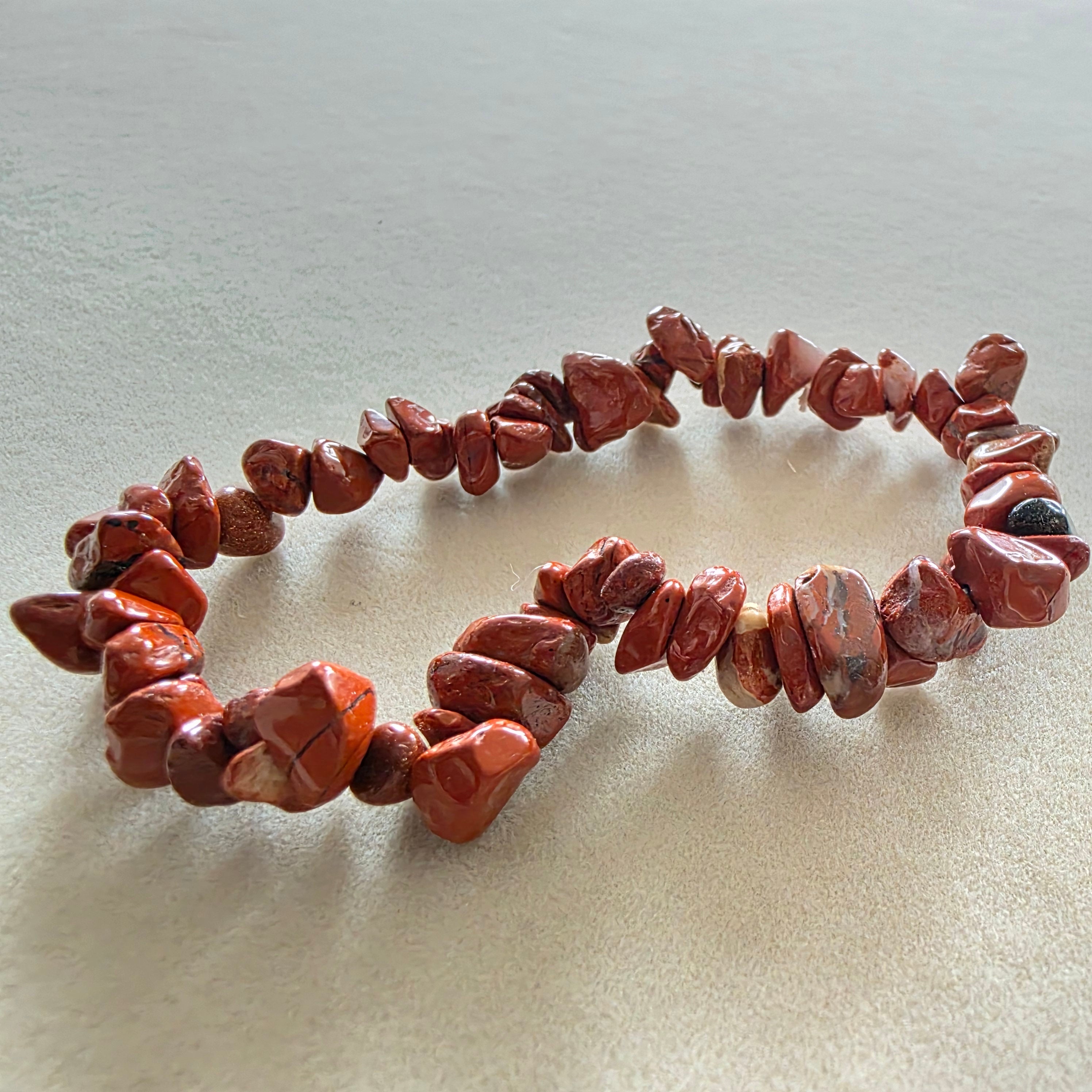 Jaspis rot Splitterarmband