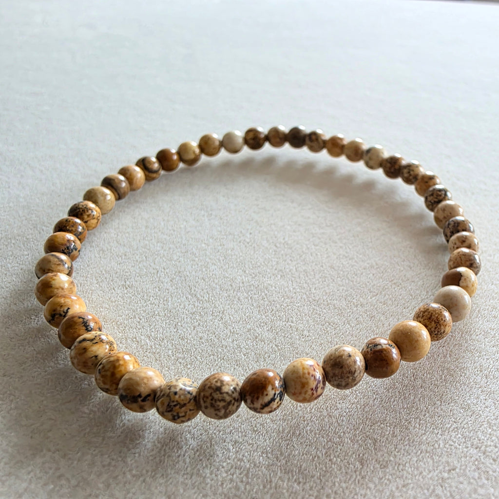 Landschaftsjaspis Kugelarmband in verschiedenen Größen