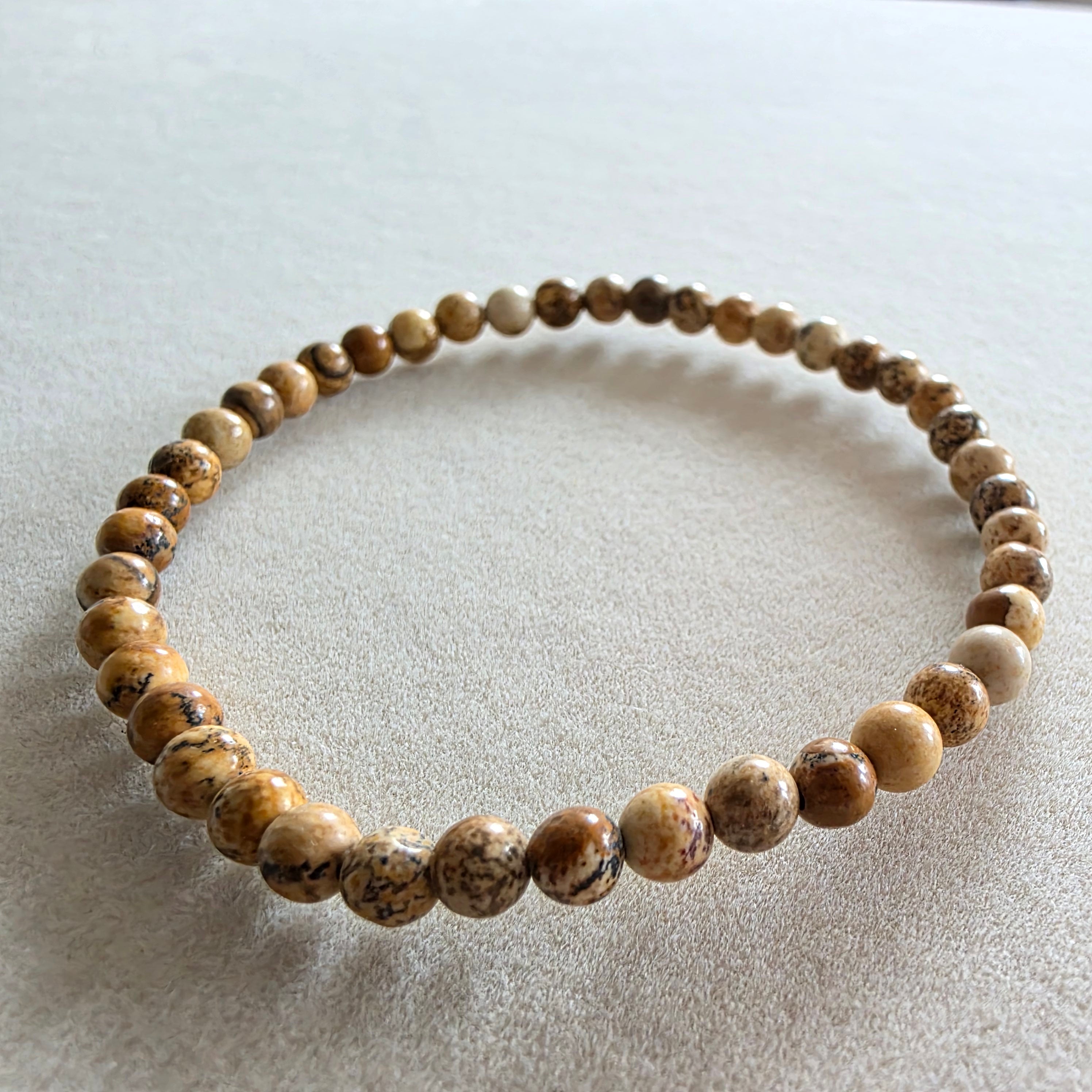Landschaftsjaspis Kugelarmband in verschiedenen Größen
