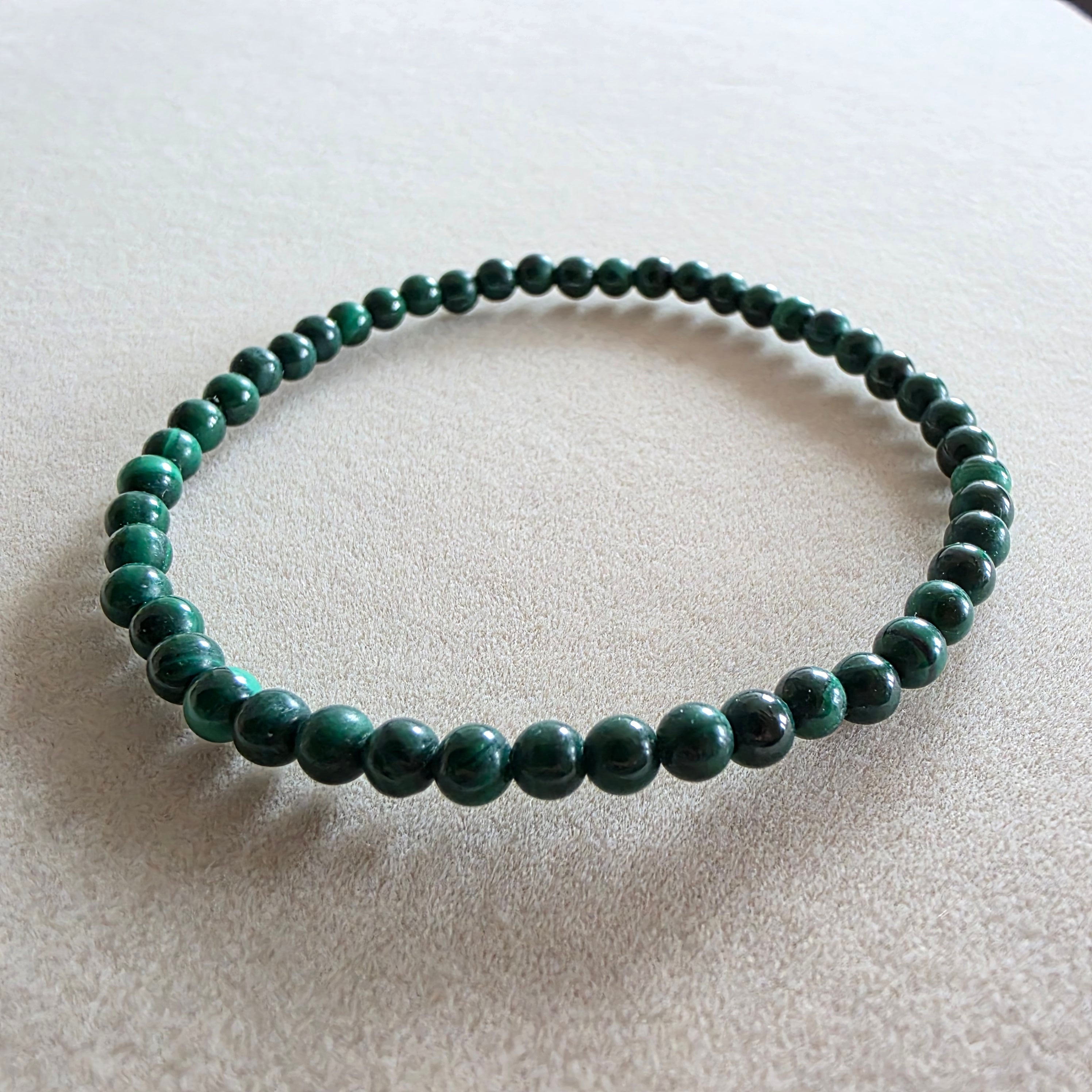 Malachit Kugelarmband 4 mm