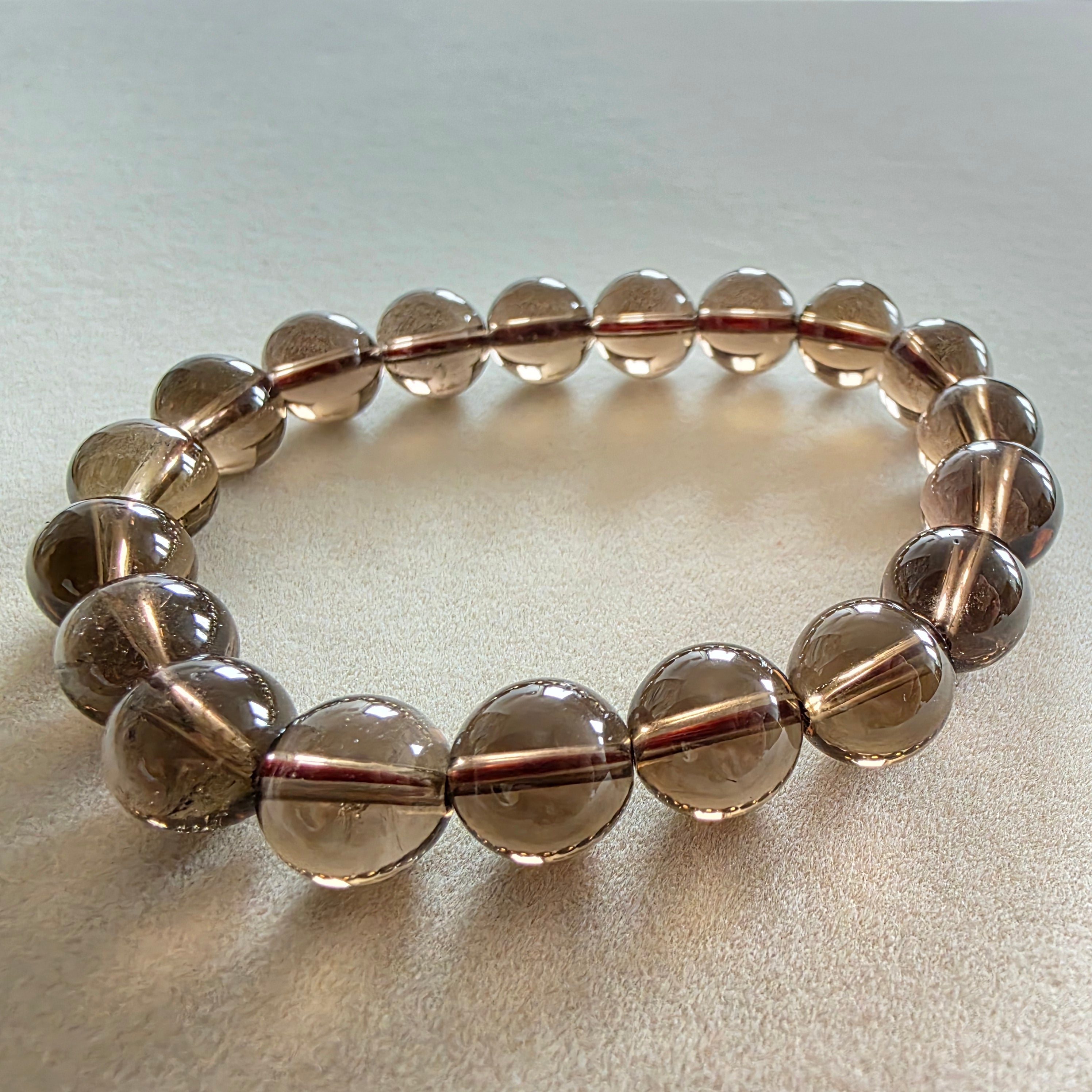 Rauchquarz Kugelarmband in verschiedenen Größen