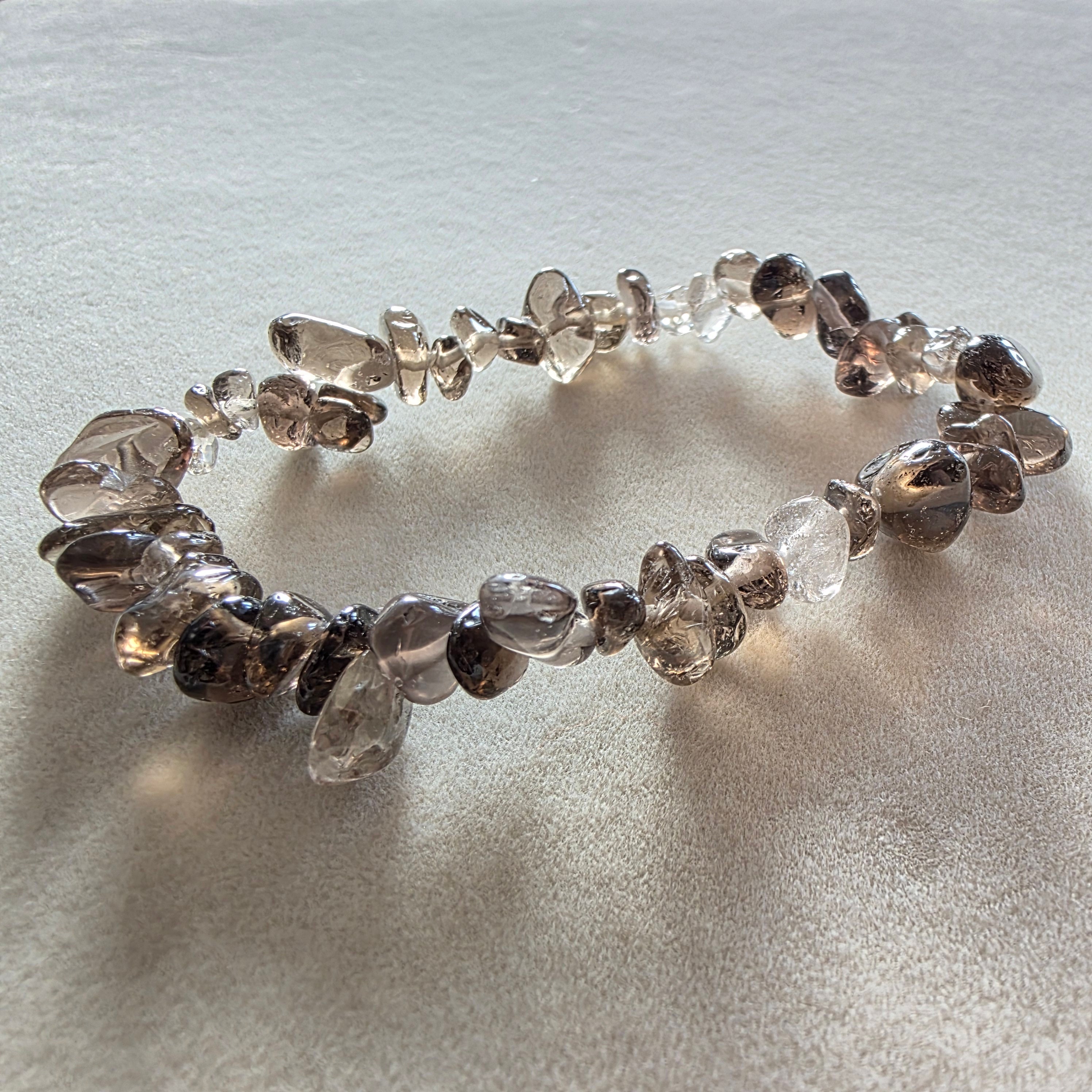 Rauchquarz Splitterarmband