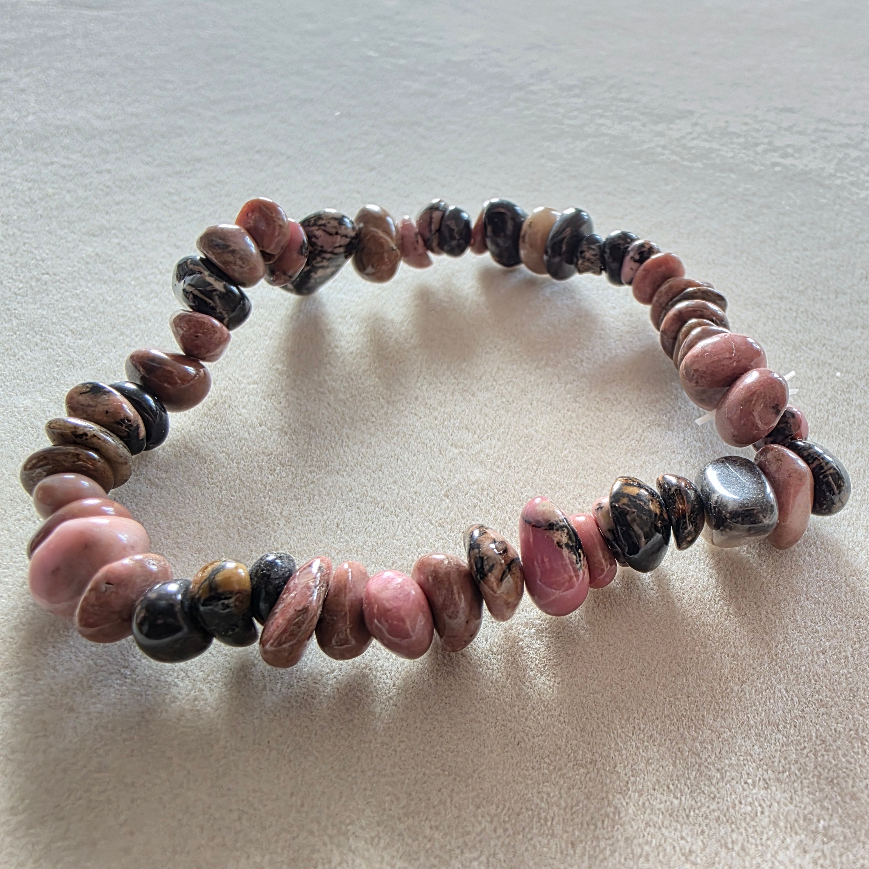 Rhodonit Splitterarmband