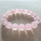 Rosenquarz Kugelarmband in verschiedenen Größen 4mm-12mm