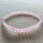 Rosenquarz Kugelarmband in verschiedenen Größen 4mm-12mm