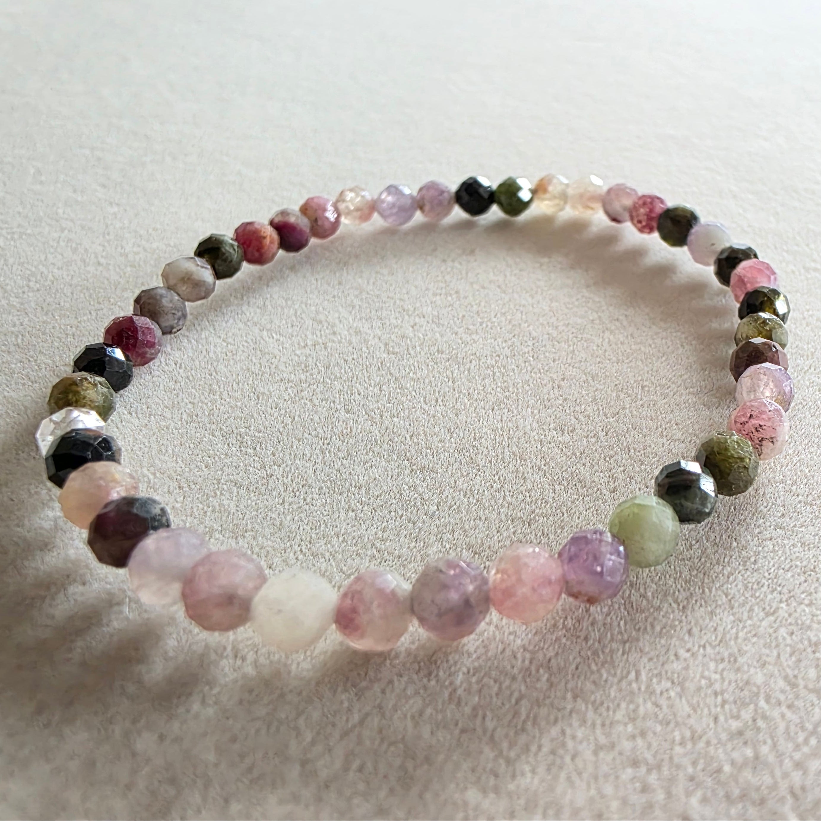 Turmalin bunt Kugelarmband in verschiedenen Größen