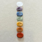 Yogi & Yogini Naturals – Set 7 Chakra Sorgensteine (Taschenformat) – ca. 2 cm