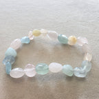 Beryll Trommelstein Armband ± 4 mm